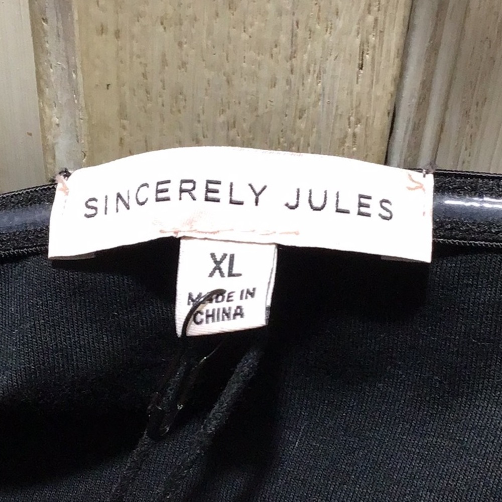 Sincerely Jules Black White Cream Strapless Bubble Hem Dress NWT see details PTP - Picture 2 of 6